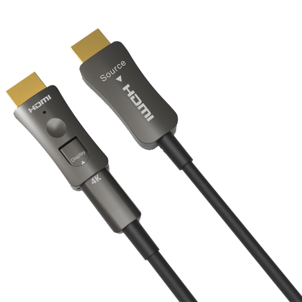 HDMI AOC Hybrid Fiber Optic Cable (with Detachable TX&RX Connectors ...