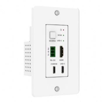 4K60 HDBaseT Wall Plate (70m/USB-C/HDMI/US-1GANG)